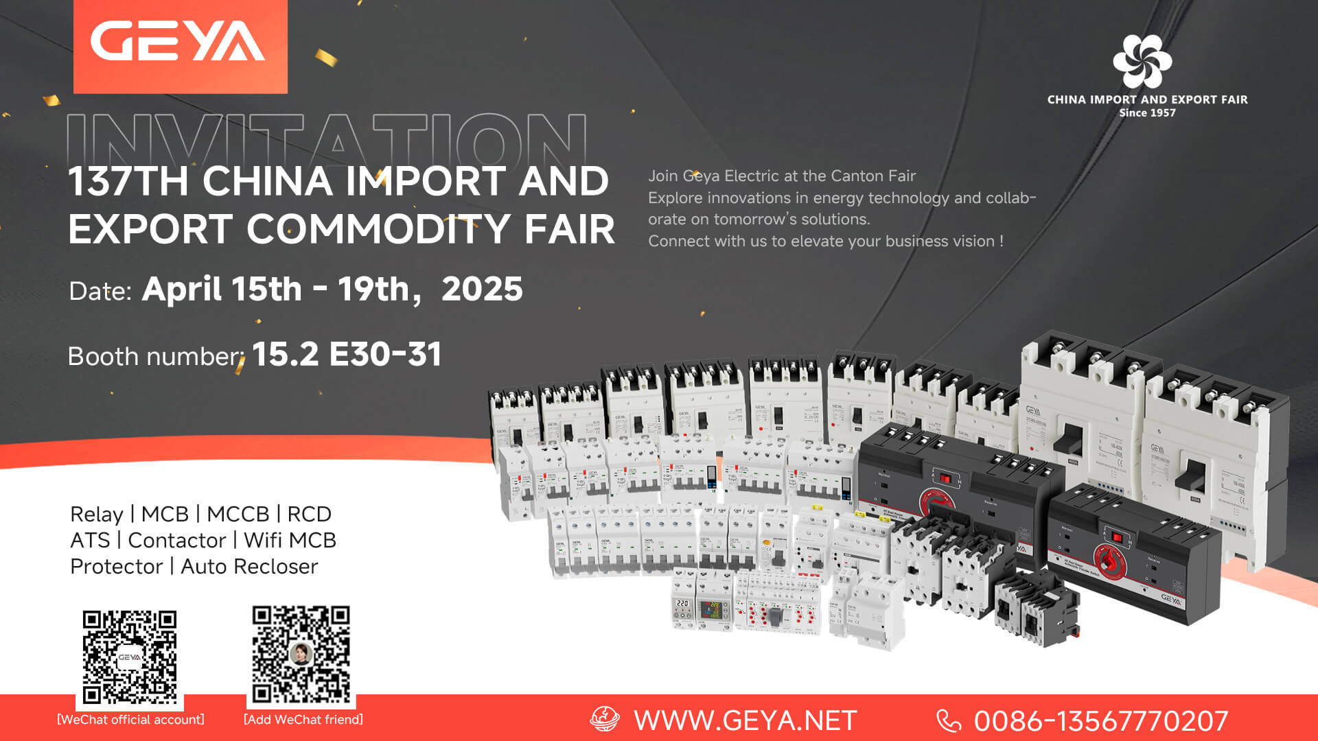 Geya elektresch invitéiert Iech Innovatiounen ze entdecken an der 137er Kanton fair 2025